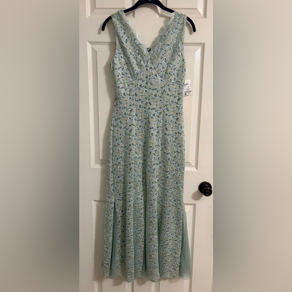 Beautiful Light Green Lace Dress, small